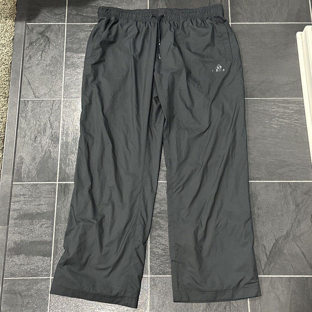 Adidas Track Pants Gray Athletic Windbreaker Gym Workout Pants Men’s Large